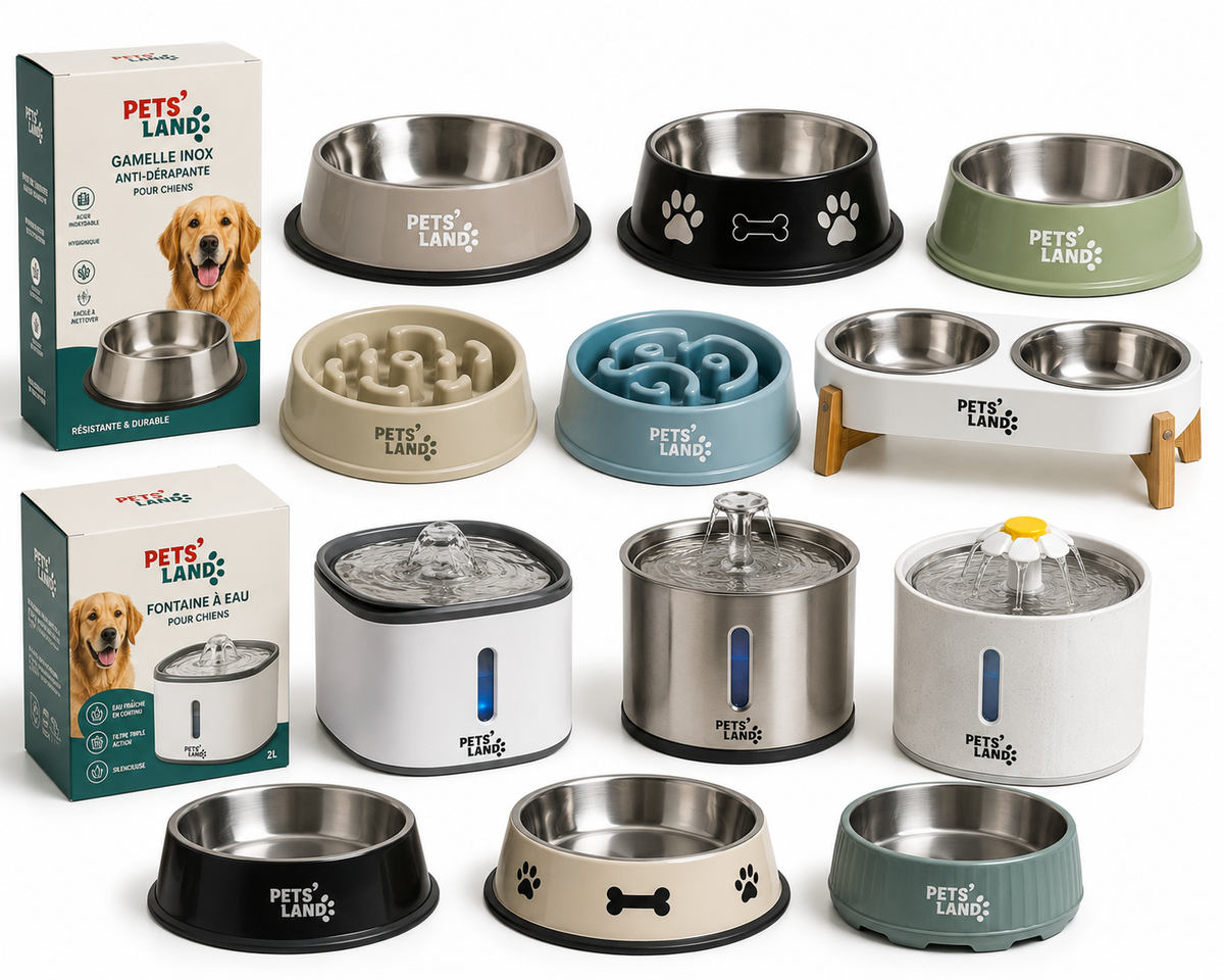 Gamelles et fontaines – Chien
