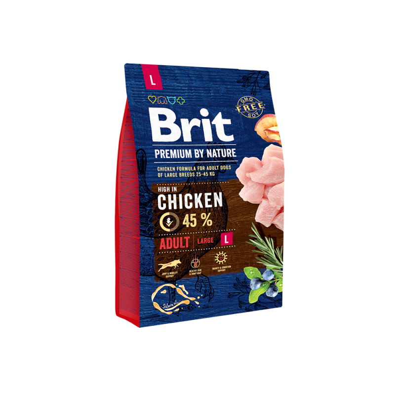 Brit Premium by Nature Adult Large au poulet – 3 kg