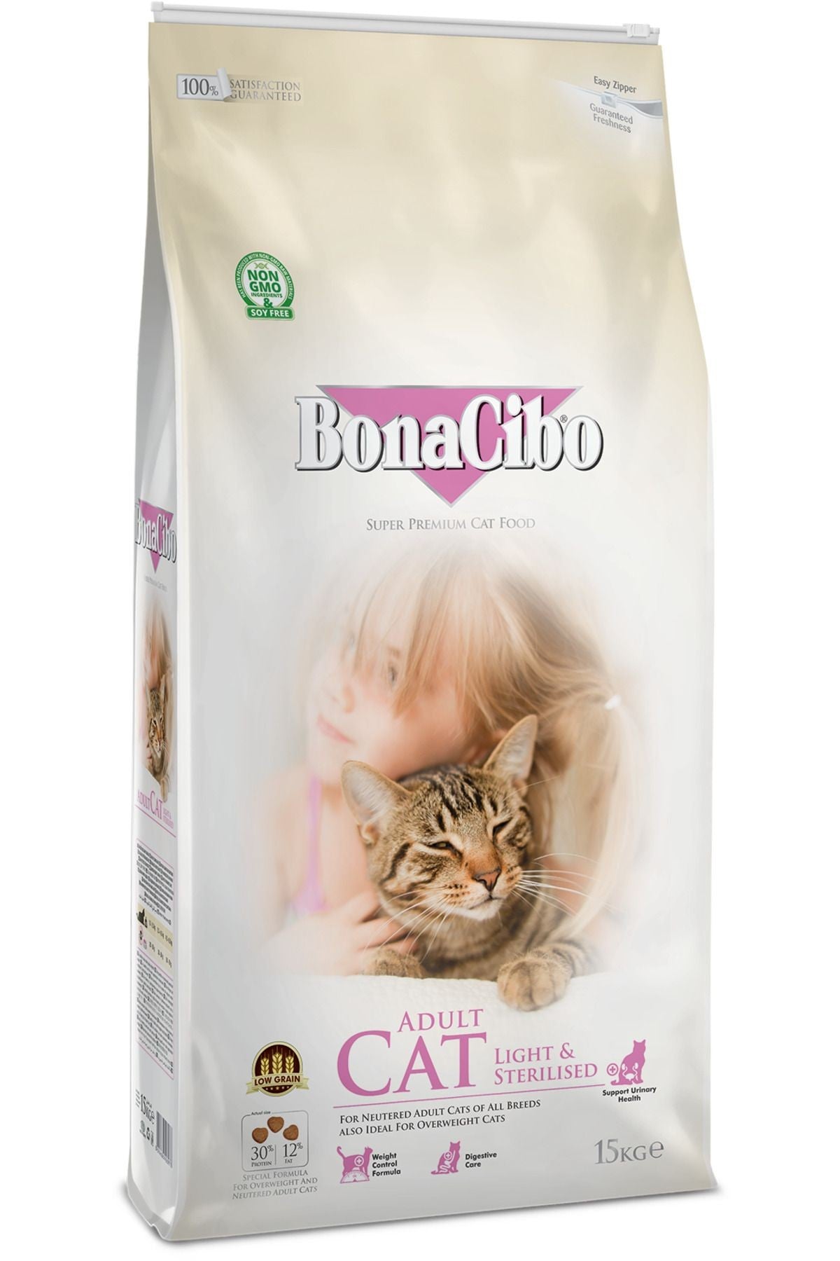 BonaCibo Adult Cat Light & Sterilised – 2 kg