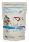 BonaCibo Adult Cats au poisson – 85 g