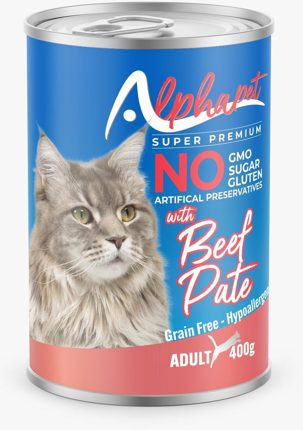 AlphaPet Adult Pâté au bœuf – 400 g