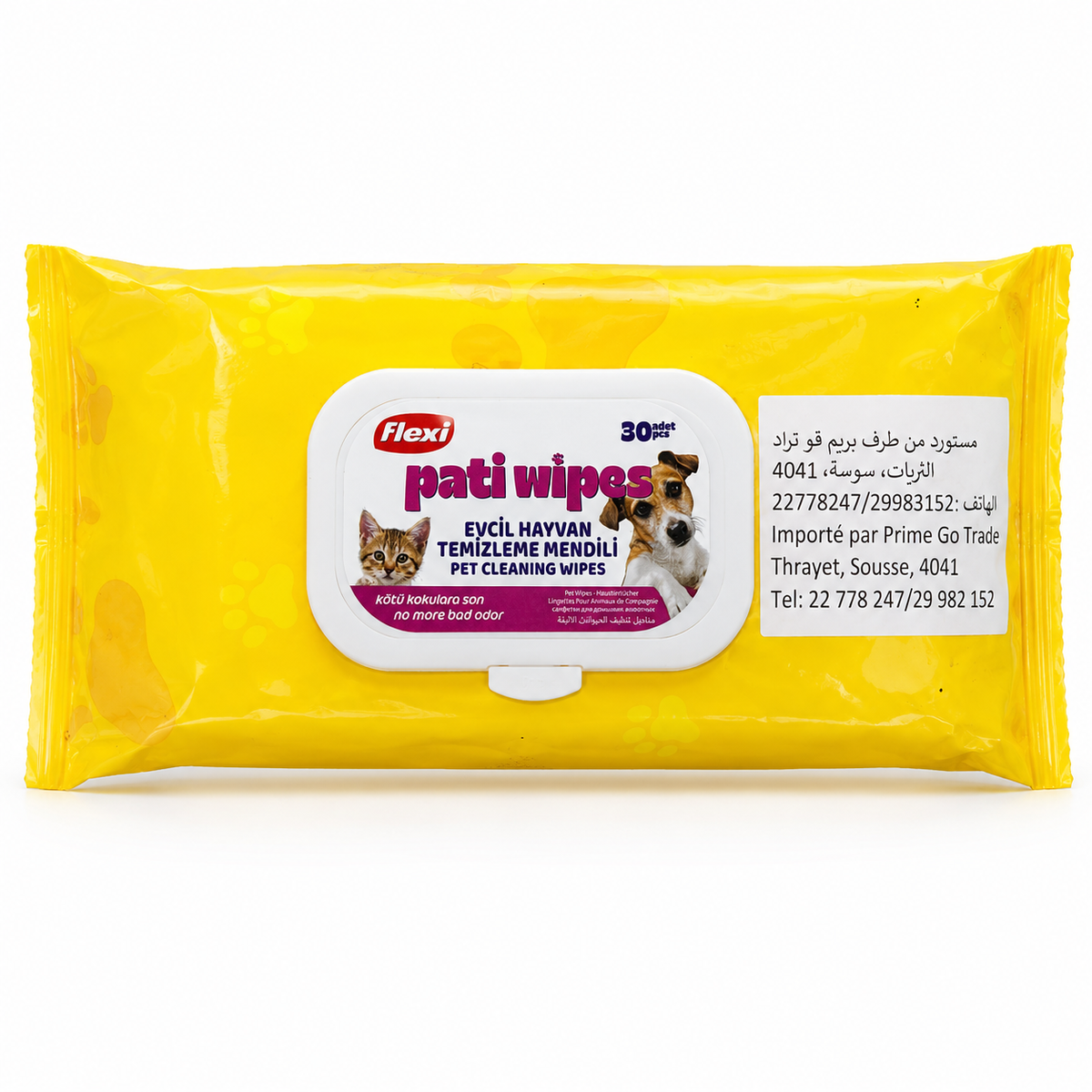 Hexi lingettes nettoyantes pour animaux – 30 lingettes