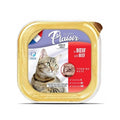 Plaisir Adult & Sterilised Cat au bœuf – barquette